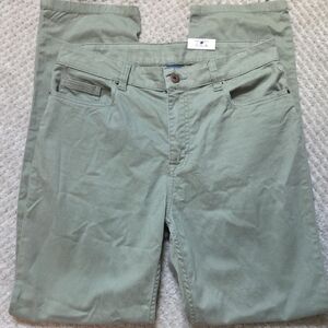 George Khaki Flat Front Green Pants - 30x30